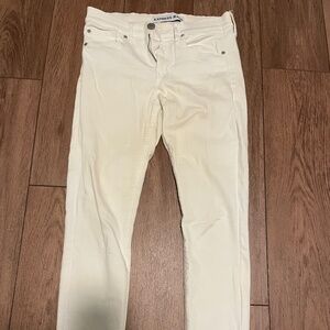 Express ankle legging white jeans